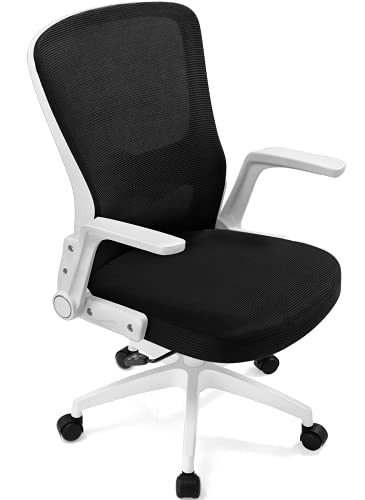 Lucklife Ergonomic Office Chair Desk Chair Modern Executive Home Office Chair,Comfortable Mid Back PC Swivel Mesh Office Chair with Adjustable…