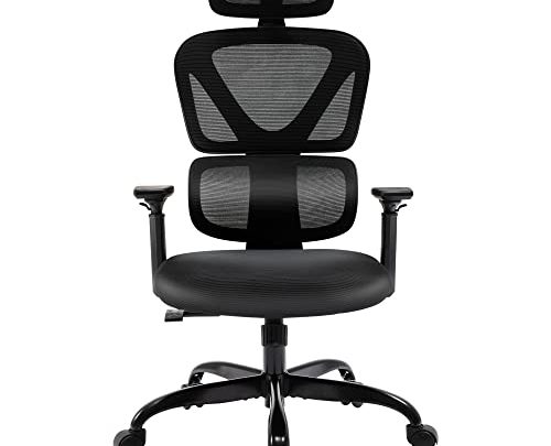 Office Chair, FelixKing Ergonomic Desk Chair with Lumbar Support, High Back Mesh Gaming Chair with Adjustable Headrest and Armrests for…