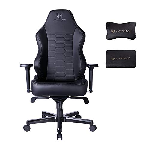VICTORAGE Computer Gaming Chairs Ergonomic Office Chair with Lumbar Support Adjustable Stool Swivel Rolling Computer Chair(Carbon)