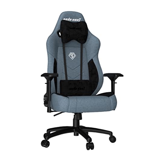 Fabric Gaming Chair,Anda Seat T-Compact Ergonomic Office Game Chairs,XL Swivel Recliner Chair with 4D Adjustable PU Armrest,160¡ã Recliner Rocker Video…