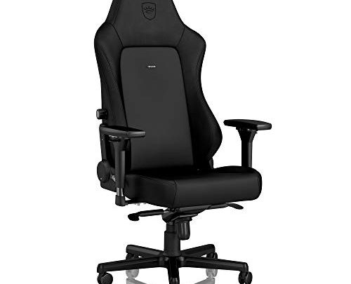 noblechairs Hero Gaming Chair – Office Chair – Desk Chair – PU Hybrid Leather – Black Edition