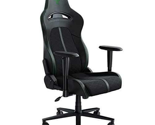 Razer Enki X Essential Gaming Chair: All-Day Gaming Comfort – Built-in Lumbar Arch – Optimized Cushion Density – Dual-Textured, Eco-Friendly…