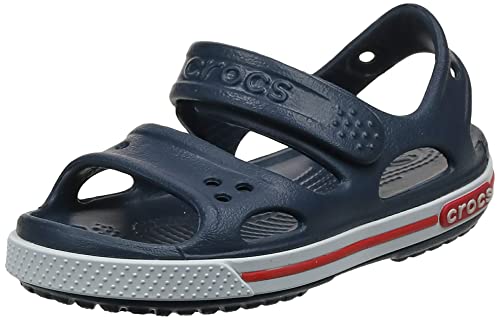 Crocs Kids’ Crocband II Sandals, Navy/White, 5 Toddler