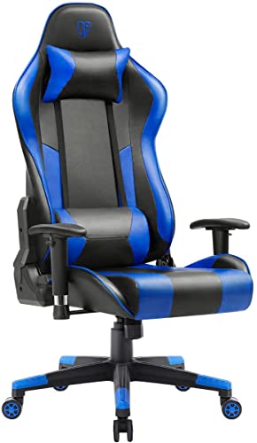 Max4out Gaming Chair Racing Office Computer Video Game Chair Executive Ergonomic Style, High Back Adjustable PVC Leather Computer Chair with…