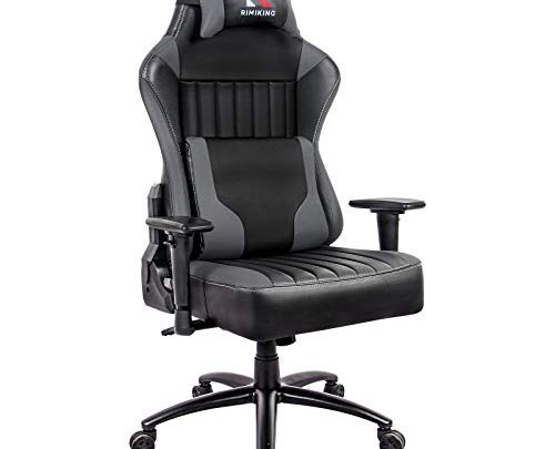 Massage Gaming Chair Big and Tall 350lbs Ergonomic Wide Seat Video Game Chair High Back PC Computer Office Chair E-Sport…