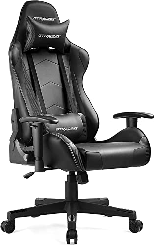 GTRACING Gaming Chair Racing Office Computer Chair Ergonomic Video Game Chair Backrest and Seat Height Adjustable Swivel Recliner with Headrest…