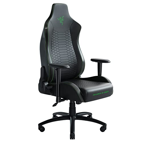 Razer Iskur X XL Gaming Chair: Ergonomically Designed for Hardcore Gaming – Multi-Layered Synthetic Leather Foam Cushions – 2D Armrests…