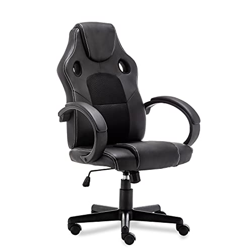 Office Chairs,Gaming Chair Swivel Ergonomic Computer Desk Chair Adjustable Computer Gaming Chair with Swivel, Back Support and PU Leather Armrest,…