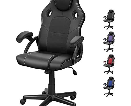 DualThunder Gaming Chairs, Home Office Desk Chairs Clearance, Comfortable Cheap Gaming Office Chairs, Computer Chairs Video Game Chairs, Gaming Chairs…