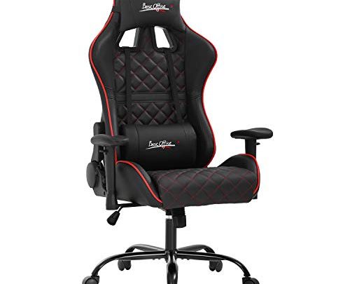 PC Gaming Chair Racing Office Chair Ergonomic Computer Chair with Lumbar Support Headrest Adjustable Armrest Home Rolling E-Sports Desk Chair…