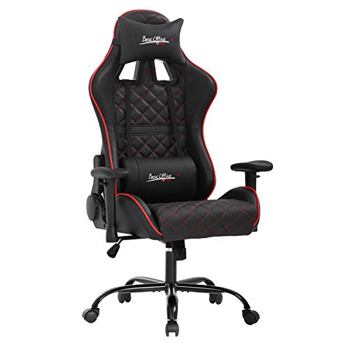 PC Gaming Chair Racing Office Chair Ergonomic Computer Chair with Lumbar Support Headrest Adjustable Armrest Home Rolling E-Sports Desk Chair…