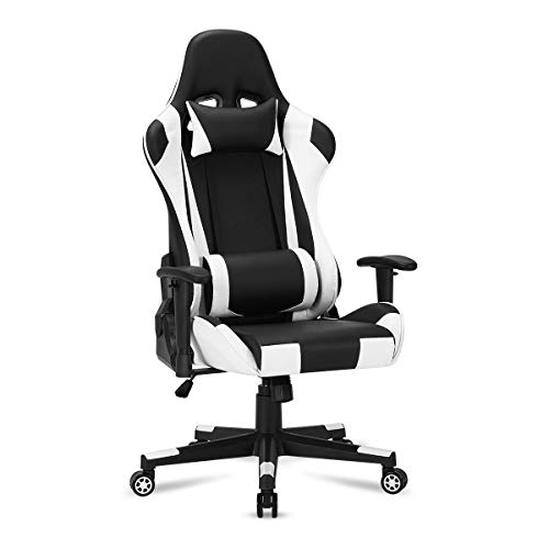 MELLCOM Gaming Chair Computer Game Chair Office Chair Ergonomic High Back PC Desk Chair Height Adjustment Swivel Rocker with Lumbar…
