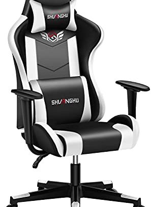 shuanghu Gaming Chair Office Chair Ergonomic PC Computer Chair Reclining Racing Chair with Headrest and Lumbar Support Gaming Chair for…