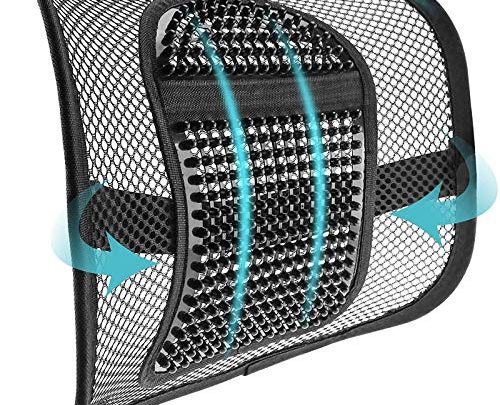 ACVCY Lumbar Mesh Support for Office Chair or Car Seat, Breathable Comfortable Back Support for Office Chair Lumbar Support Cushion…