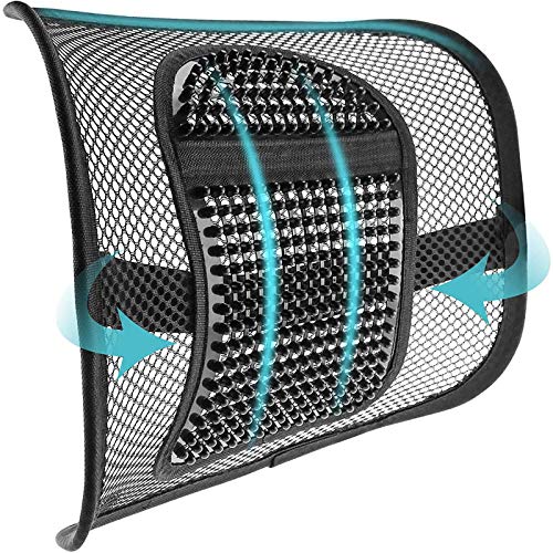 ACVCY Lumbar Mesh Support for Office Chair or Car Seat, Breathable Comfortable Back Support for Office Chair Lumbar Support Cushion…