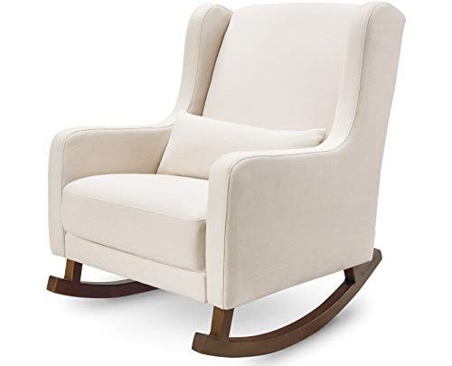 Babyletto Kai Rocker in Performance Natural Eco-Twill, Water Repellent & Stain Resistant, Greenguard Gold and CertiPUR-US Certified