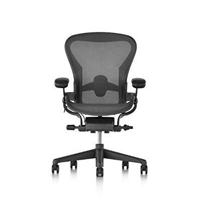 Herman Miller Aeron Chair, B, Graphite –