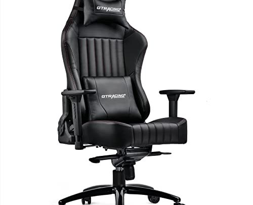GTRACING Gaming Chair, Big and Tall Computer Chair, Ergonomic High Back Adjustable Gaming Chair with 4D Armrests,Head Pillow, and Lumbar…