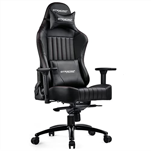 GTRACING Gaming Chair, Big and Tall Computer Chair, Ergonomic High Back Adjustable Gaming Chair with 4D Armrests,Head Pillow, and Lumbar…