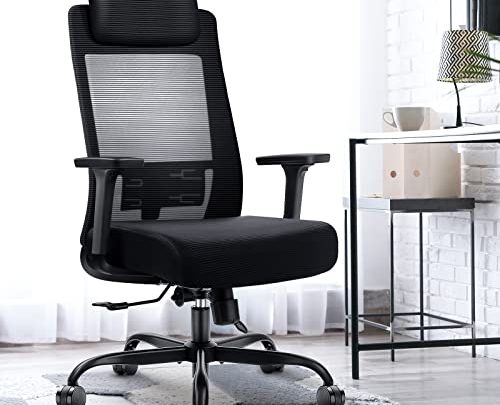 Ergonomic Office Chair Computer Desk Chairs – Mesh Home Office Desk Chairs with Lumbar Support & 3D Adjustable Armrests