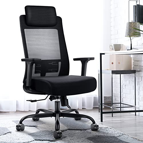 Ergonomic Office Chair Computer Desk Chairs – Mesh Home Office Desk Chairs with Lumbar Support & 3D Adjustable Armrests