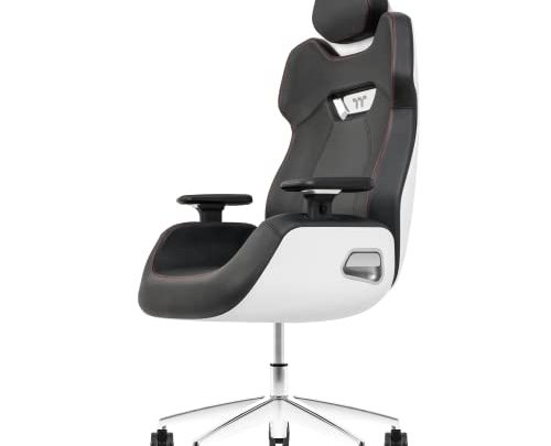 Thermaltake Argent E700 Real Leather Gaming Chair (Glacier White) Design by Studio F∙A∙Porsche, GGC-ARG-BWLFDL-01