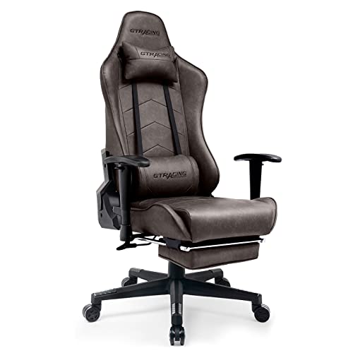 Gtracing Gaming Chair with Footrest Big and Tall Office Executive Chair Heavy Duty Adjustable Recliner with Headrest Lumbar Support Cushion…