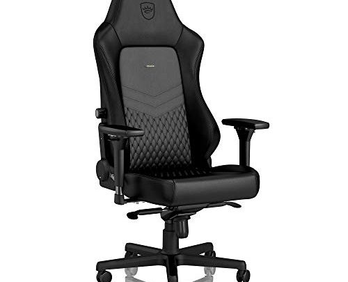 noblechairs Hero Gaming Chair – Office Chair – Desk Chair – Real Leather – Black
