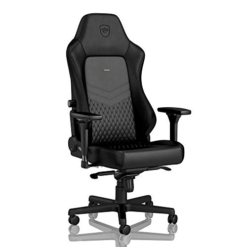 noblechairs Hero Gaming Chair – Office Chair – Desk Chair – Real Leather – Black