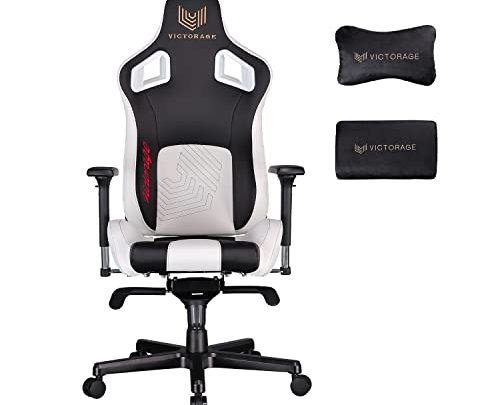 VICTORAGE Delta VC Series Premium PU Leather Computer Chair Home Chair Gaming Chairs(White)