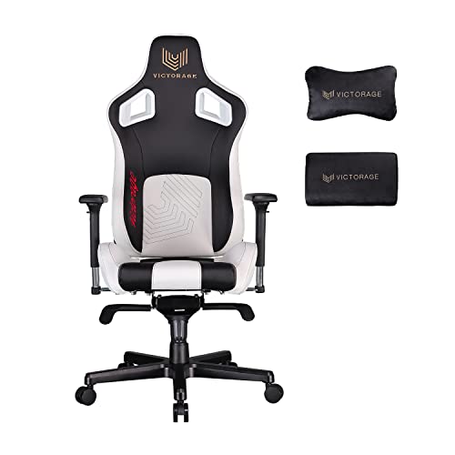 VICTORAGE Delta VC Series Premium PU Leather Computer Chair Home Chair Gaming Chairs(White)