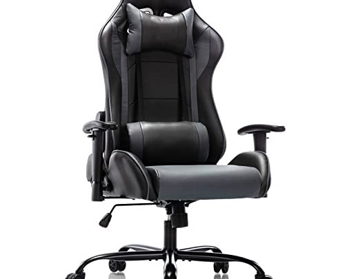Ergonomic Gaming Chair Office Chair Racing Style Reclining Computer Chair High Back Desk Chair Ergonomic Adjustable E-Sport Swivel Task Chair…