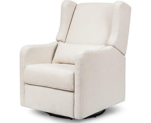 Carter’s by DaVinci Arlo Recliner and Swivel Glider in Performance Cream Linen, Water Repellent & Stain Resistant, Greenguard Gold &…