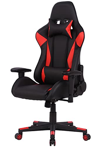 Office Chair, Ergonomic Computer Gaming Chair PU Leather Comfortable Swivel Task Home Office Desk Chair High Back with Adjustable Armrests,…