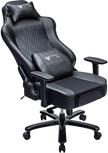 FANTASYLAB 400lb Gaming Chair Big Tall Breathable Office Racing Computer Chair, 3-D Adjustable Armrest Air-Cooling System Heavy Duty Metal Base…