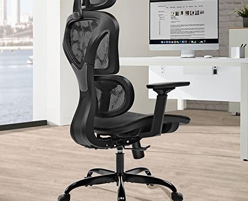 Ergonomic Office Chair, FelixKing Home Office Rolling Swivel Chair Mesh High Back Computer Chair with 3D Adjustable Armrest & Lumbar…