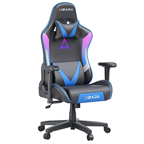 Hbada Gaming Chair with Lumbar Support for Aldult Ergonomic Carbon Fiber Leather High Back Video Game Chair Heavy Duty Computer…