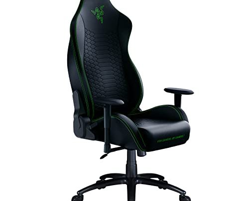 Razer Iskur X Ergonomic Gaming Chair: Ergonomically Designed for Hardcore Gaming – Multi-Layered Synthetic Leather – High-Density Foam Cushions -…