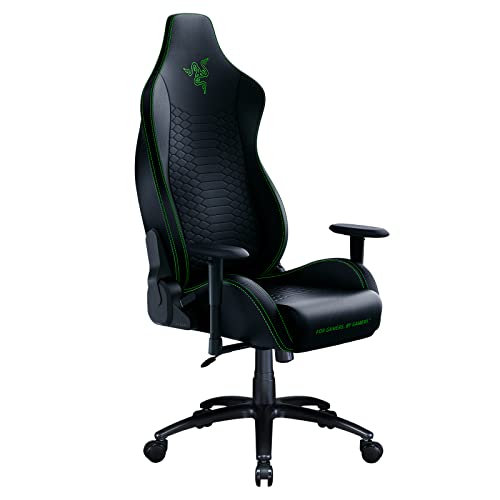 Razer Iskur X Ergonomic Gaming Chair: Ergonomically Designed for Hardcore Gaming – Multi-Layered Synthetic Leather – High-Density Foam Cushions -…