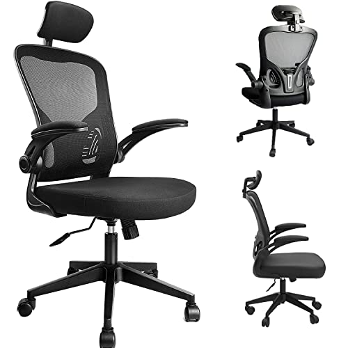 HARBLAND Ergonomic Office Chair, Home Office Desk Chair with PU Wheels, High Back Chair with Adjustable Headrest Backrest Armrest for…