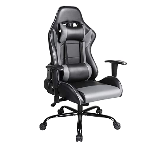 Gaming Chair, Ergonomic Office Chair High Back Computer Desk PU Leather Racing Game Chairs Swivel Task Chair Adjustable Armrests Height…