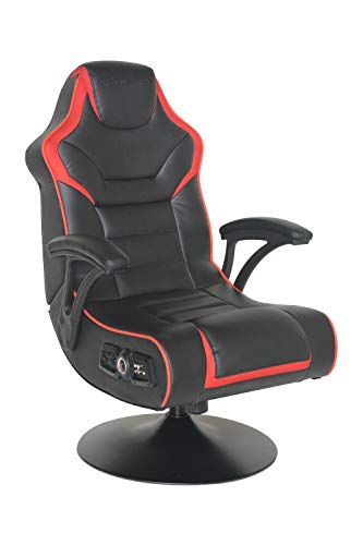 X Rocker, 5134801, 2.1 Torque Wireless Gaming Chair with Fixed Arms and Vibration, 32.1 x 24.8 x 40.16, Black/Red