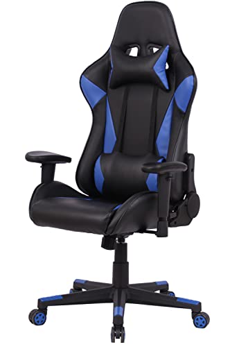 Gaming Chair, Office Chair Ergonomic Reclining Computer Gaming Chair High Back PU Leather Comfortable Home Office Desk Chair with Lumbar…