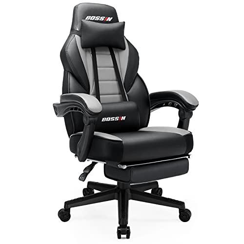 LEMBERI Gaming Chairs for Adults,Ergonomic Video Game Chairs with footrest,Big and Tall Gaming Chair 400lb Weight Capacity, Racing Style Gaming…