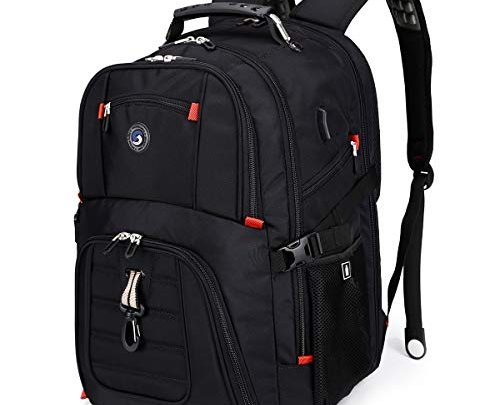 Extra Large 52L Travel Laptop Backpack with USB Charging Port Fit 17 Inch Laptops for Men Women