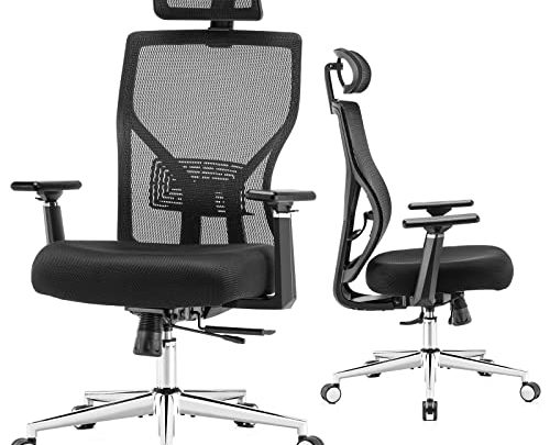 Ergonomic Office Desk Chair,MOLENTS Adjustable Computer Chair with Seat Slider, Adjustable Lumbar Support,Headrest,3D Armrest, 3 Position Tilt-Lock,Comfortable Mesh Back for…