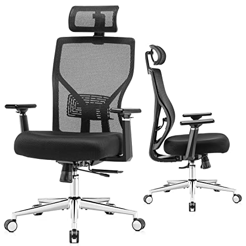 Ergonomic Office Desk Chair,MOLENTS Adjustable Computer Chair with Seat Slider, Adjustable Lumbar Support,Headrest,3D Armrest, 3 Position Tilt-Lock,Comfortable Mesh Back for…