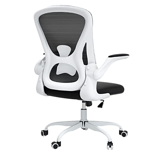 Sytas Office Chair, Ergonomic Home Desk Chair, Comfortable Computer Mesh Task Chair with Flip-up Arms, Lumbar Support and Height Adjustable,…