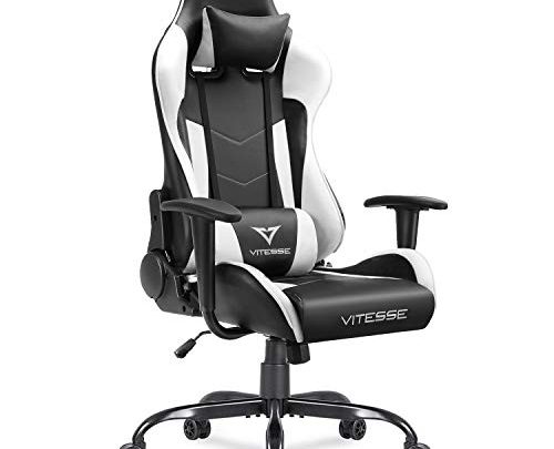 Vitesse Gaming Chair Sillas Gaming Racing Style Computer Gaming Chairs for Adults Ergonomic Desk Comfortable Chair High Back Swivel Executive…