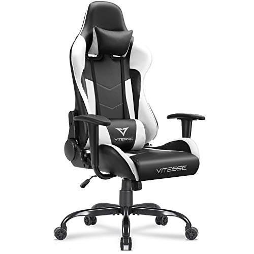 Vitesse Gaming Chair Sillas Gaming Racing Style Computer Gaming Chairs for Adults Ergonomic Desk Comfortable Chair High Back Swivel Executive…